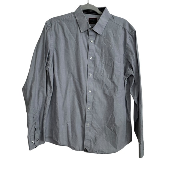 UNTUCKit Monterina Gray Button Down Shirt Men's Large Long Sleeve Casual - Picture 2 of 12